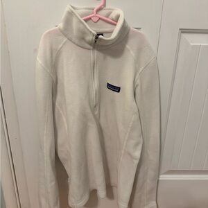 Patagonia Women's White Quarter Zip Fleece